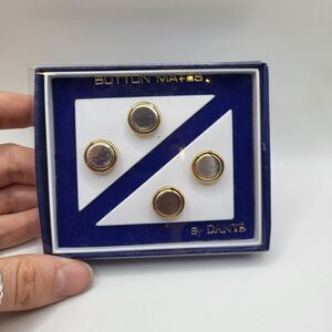 New Without Tags Button Mates by Dante Set of 4 Button Covers 0.5in dia